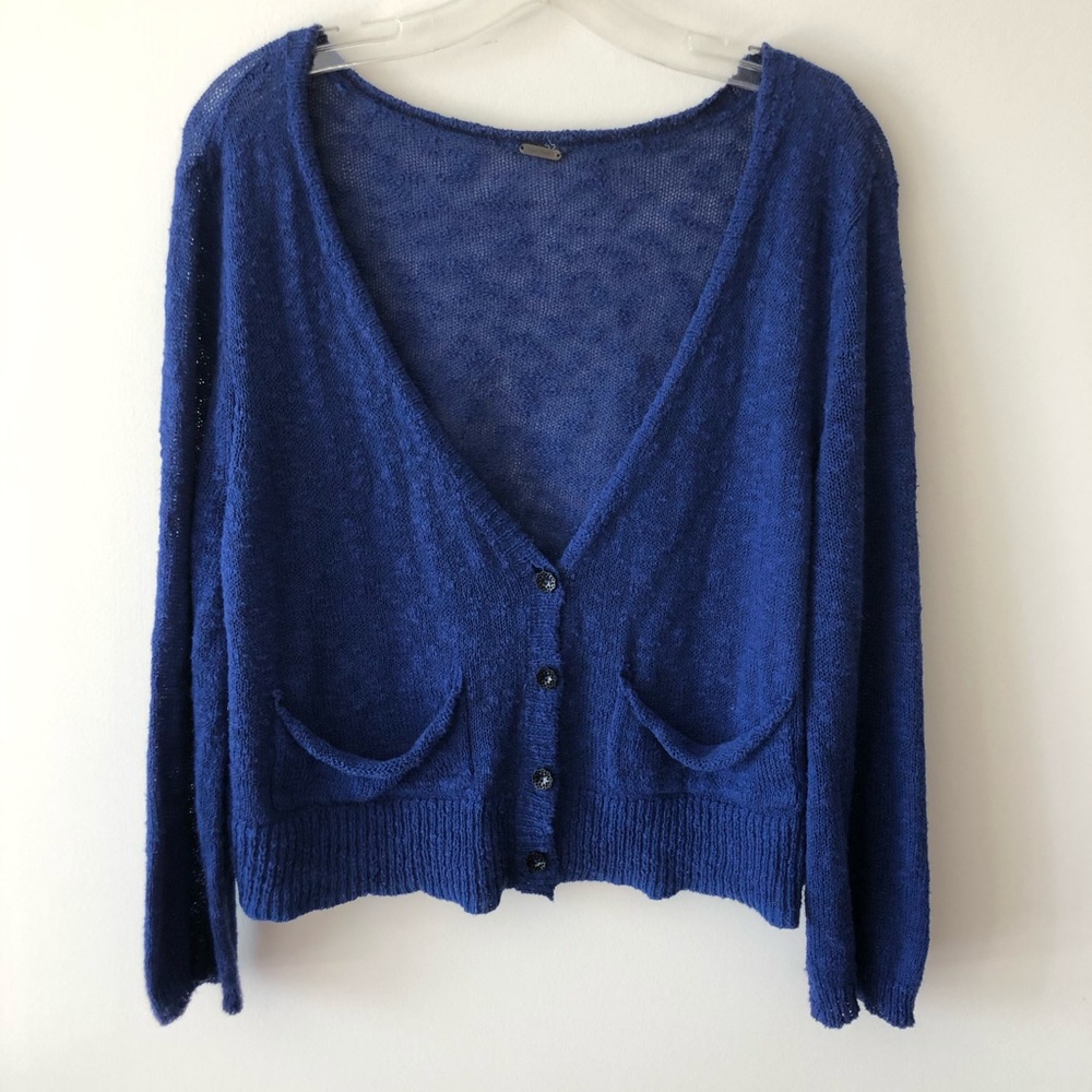 FREE PEOPLE SHORT KNITTED CARDIGAN